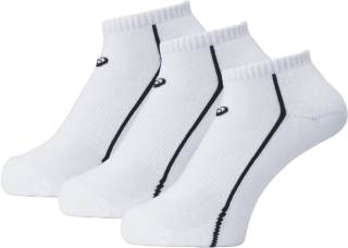 【ASICS/アシックス】 3足組アンクルソックス ホワイトxブラック メンズ アシックス